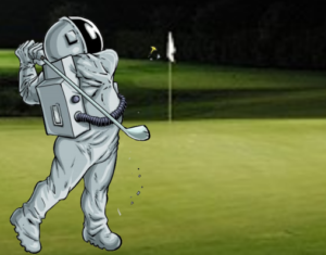 Astronaut Golfing